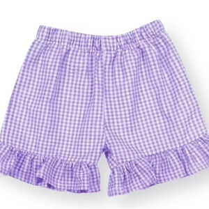 Blanks Boutique girls 2t ruffle lavender gingham shorties. New without tags